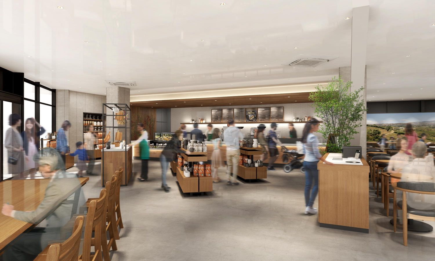 プレスリリース スターバックス初 店内 バックヤードともにバリアフリーデザインの店舗が誕生 スターバックス コーヒー 南町田グランベリーパーク店 11月13日 水 オープン Digital Pr Platform 毎日新聞