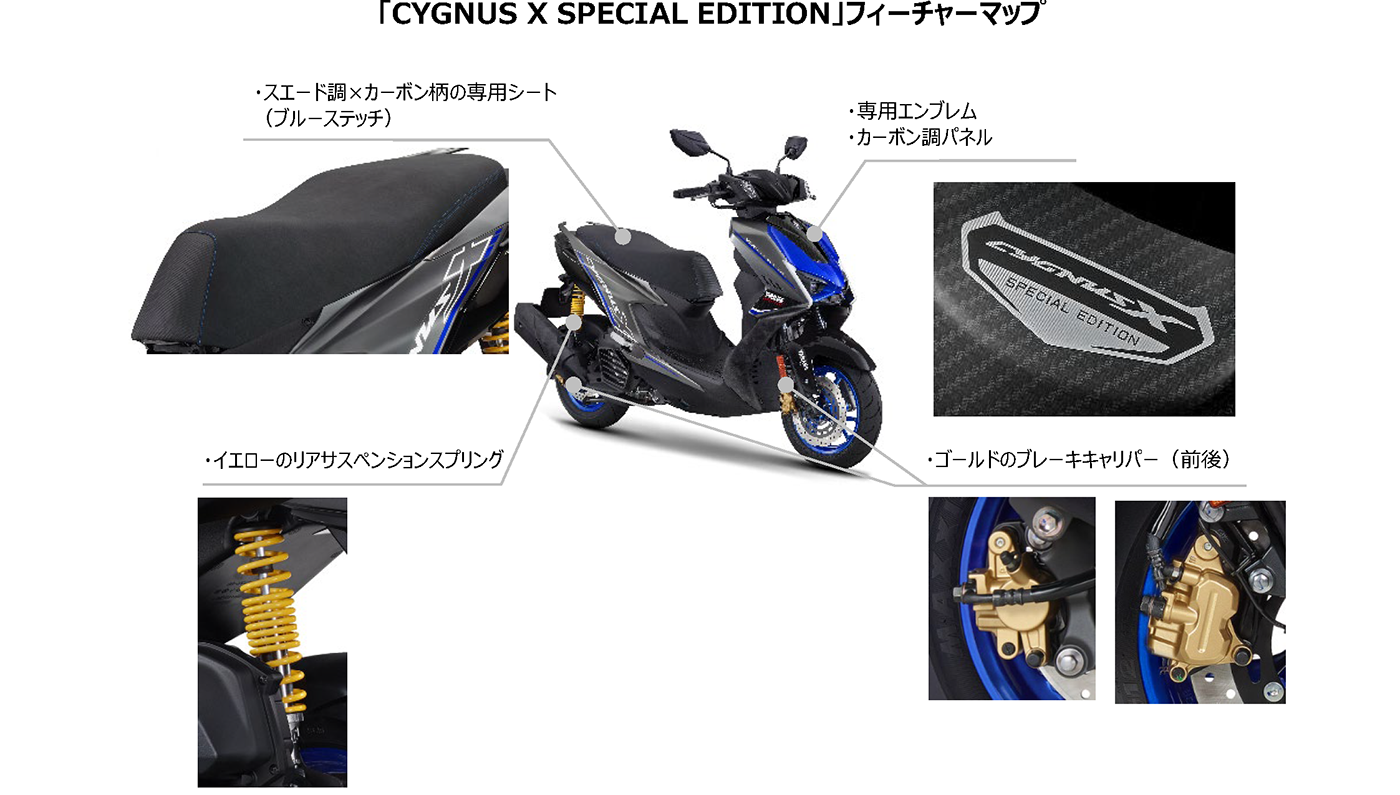 CYGNUS X SPECIAL EDITION」台数限定で発売～「YZF-R1M」のレーシーな