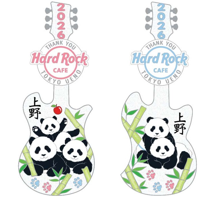 3点セット☆パンダピン♥ハードロックカフェ上野＆ワシントン・桜♥あじさい【限定】 ハードロックカフェ 上野駅東京」上野動物園ジャイアントパンダ送別