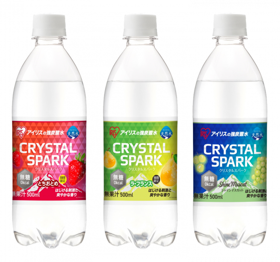 「CRYSTAL SPARK」3つのフレーバーを同時発売