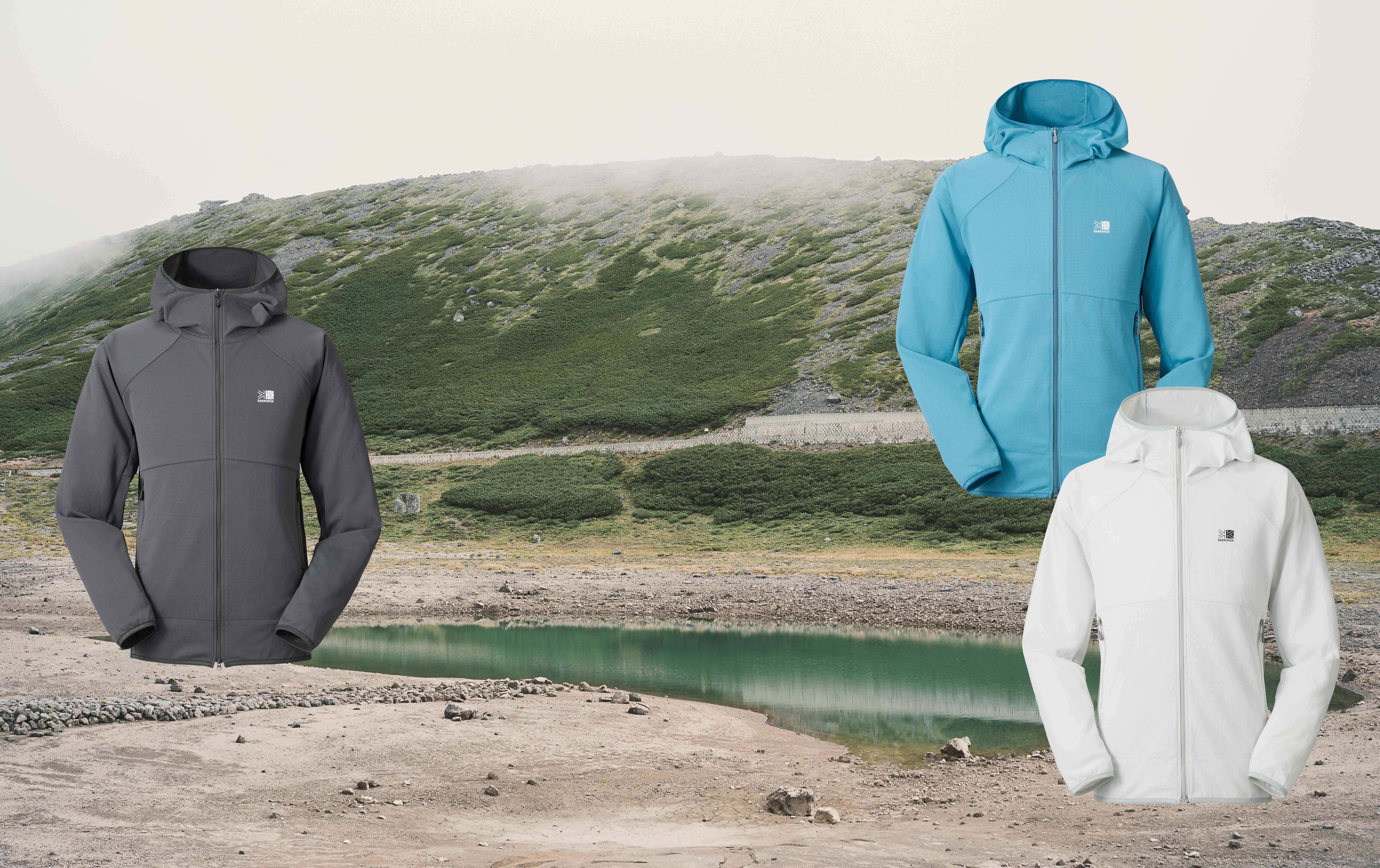 KARRIMOR】春夏の行動着に最適な薄手ミドラー「dry middler hoodie