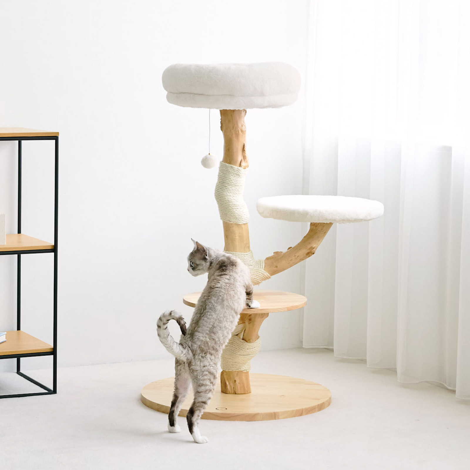 天然木の表情を楽しむ ”愛猫専用の世界に1つだけのキャットタワー