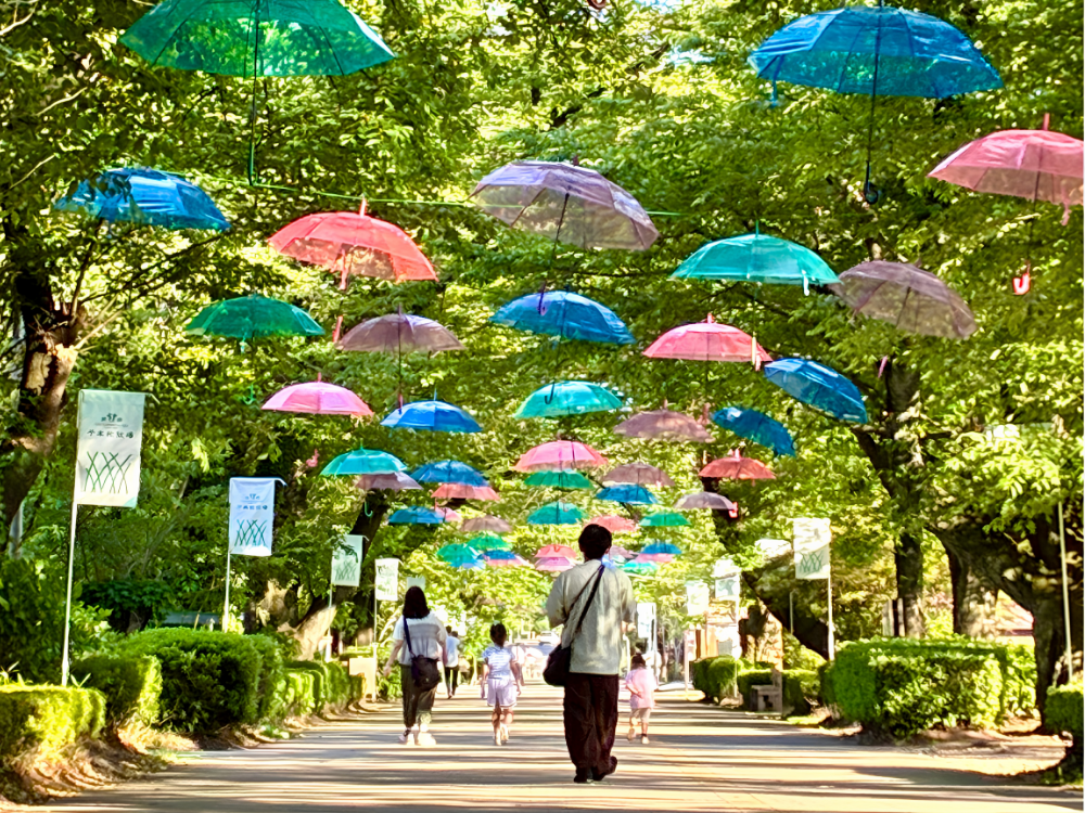梅雨のお出かけに！那須千本松牧場の「千本松アンブレラウォーク」
