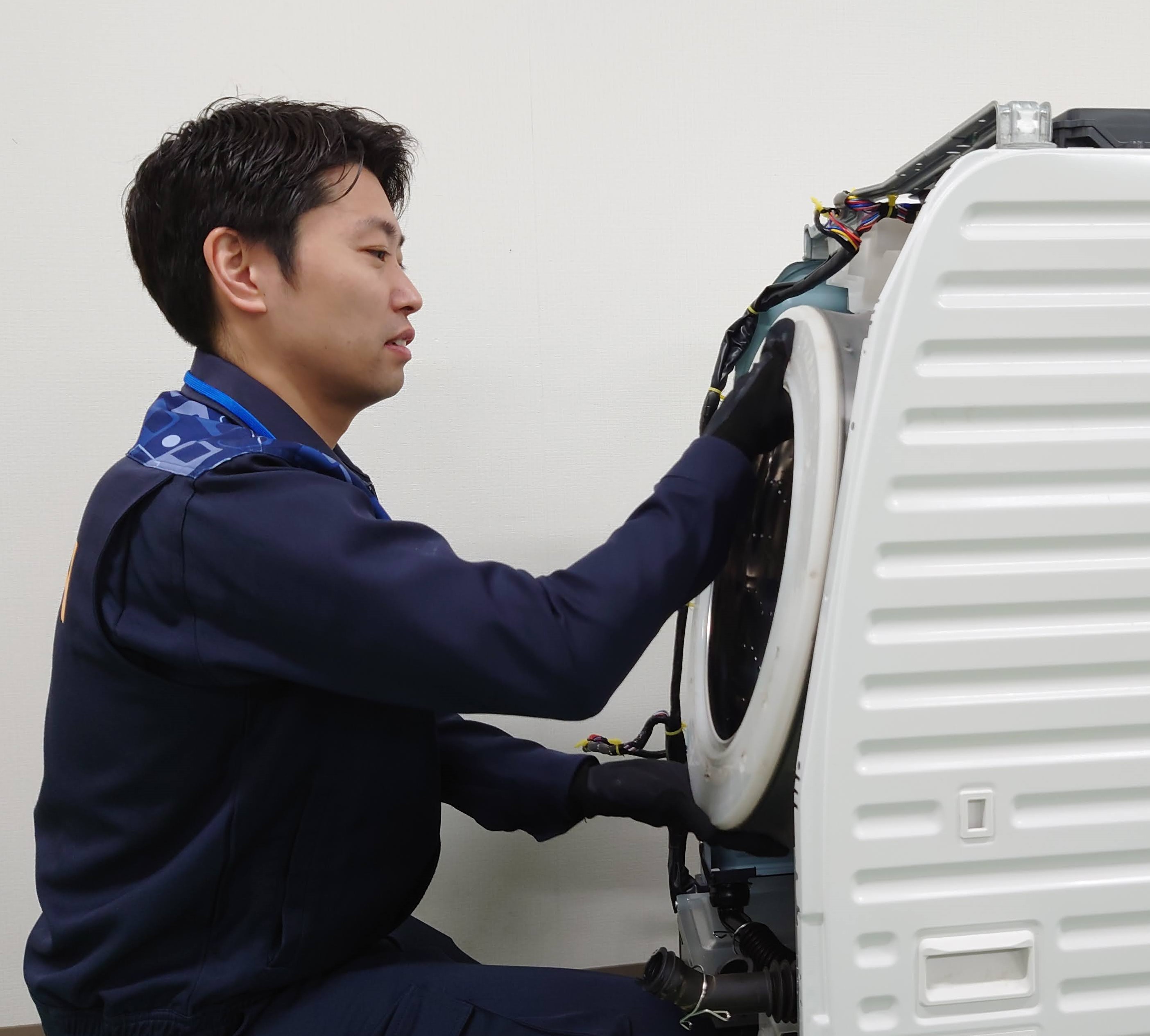 ドラム式洗濯機を「家電のプロ」がスピード洗浄 ご自宅への訪問ケアで 
