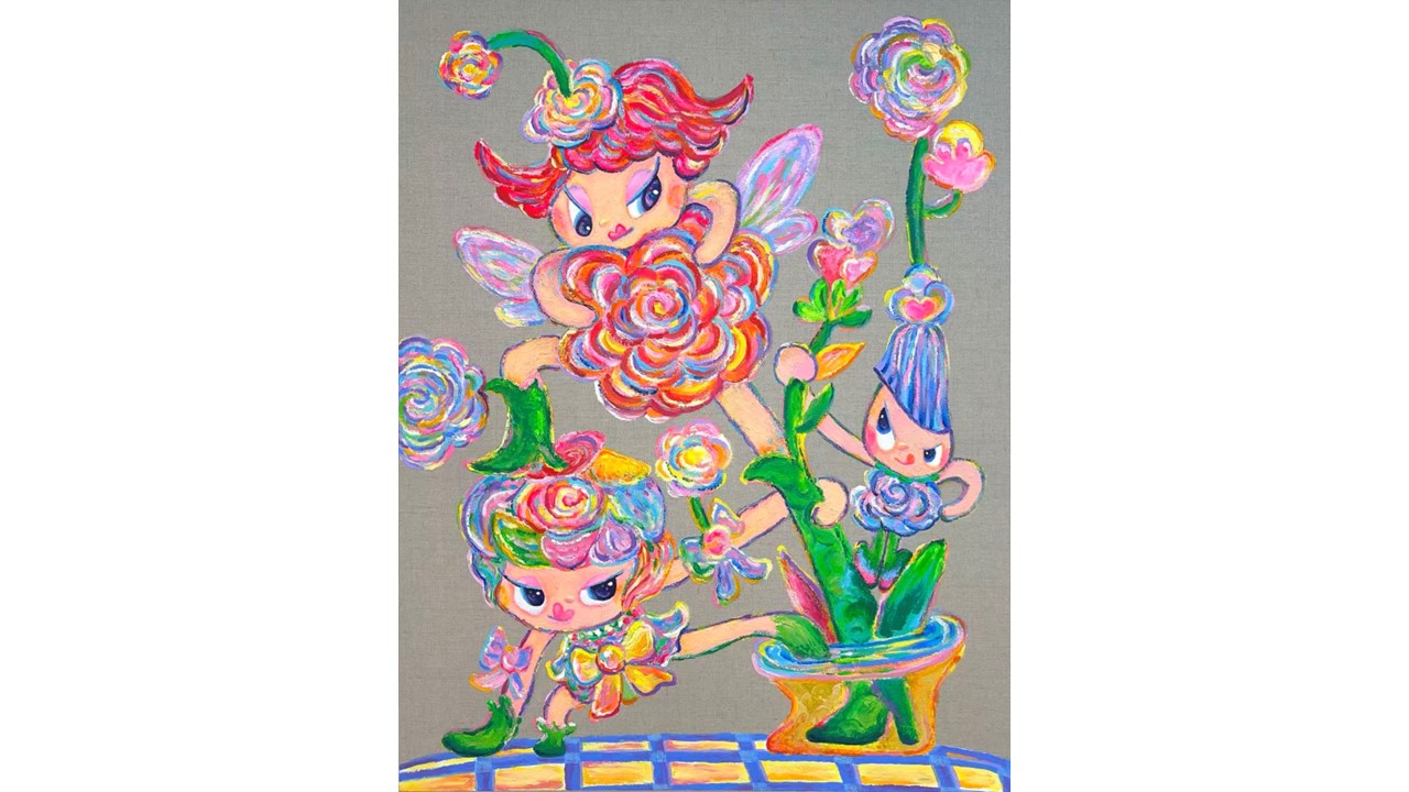 花の油彩画 ジュリ．シャ2026 原作 京都 蔦屋書店】それぞれの表現で輝く女性作家5人のグループ展「PURE