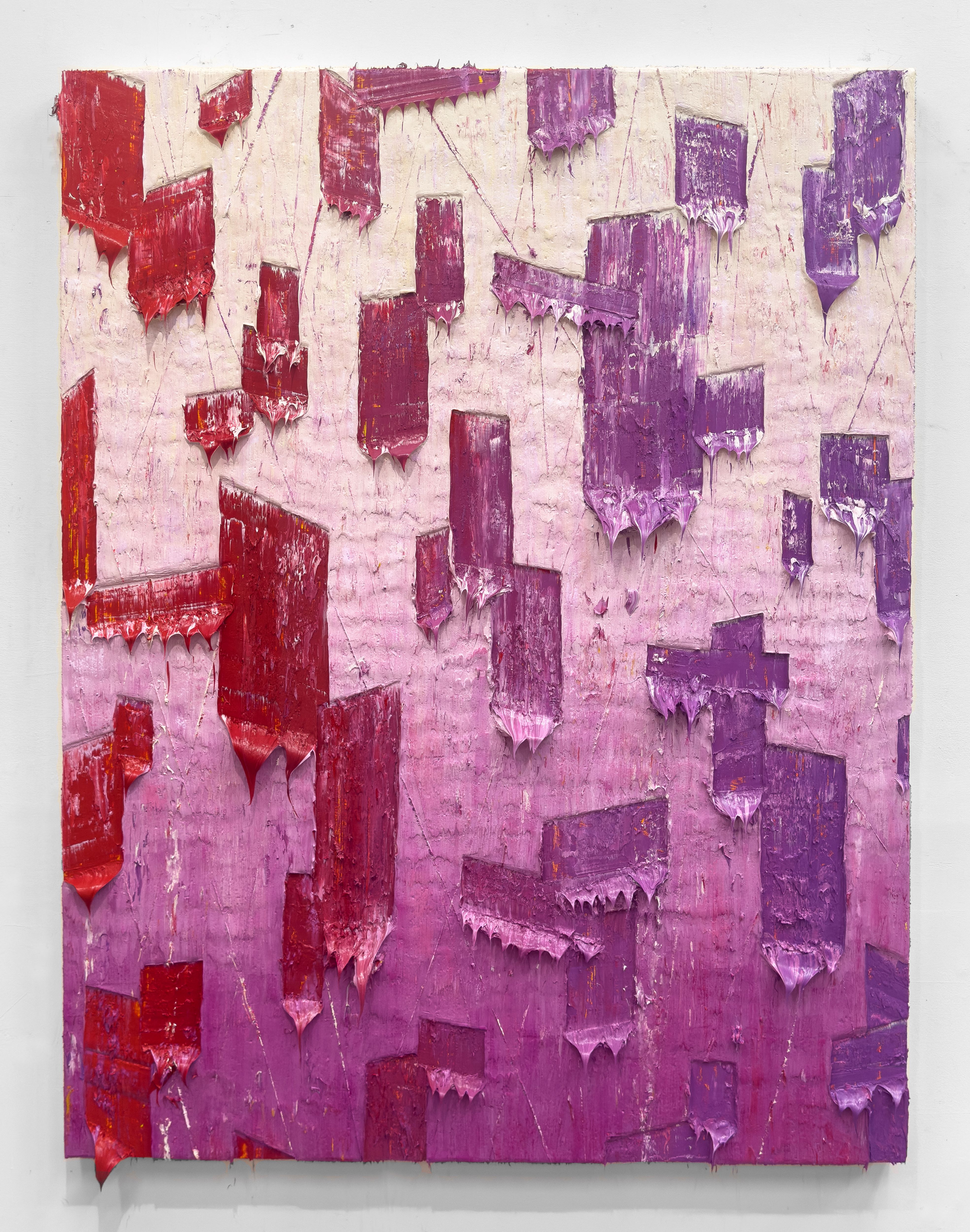 【真作】絵画　技法不明　港の構築　抽象構成と鮮烈な色彩　構成的色彩画　Y5 モンドリアン《赤・青・黄のコンポジション》とは？抽象絵画の意味を