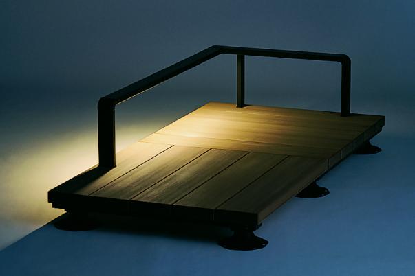 ウッドデッキ diy キット 樹脂 人工木 リクシル 樹らステージ 束柱Bセット(調整束・ロング束柱) 幕板A仕様 間口3.0間×出幅8尺 ウッドデッキ 人工木 リクシル セット DIY キット 縁台 庭用 1.5間 9尺