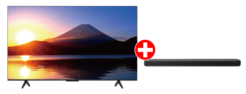 TCL50v型QLED4Kチューナー内蔵液晶テレビ＋シアターバー