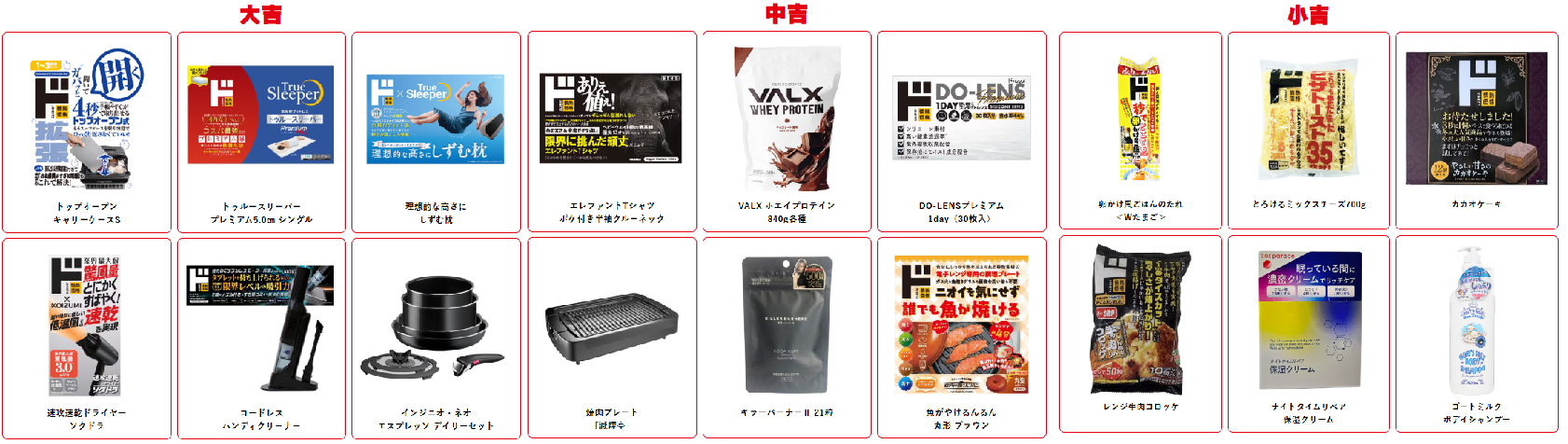 大吉中吉小吉商品画像