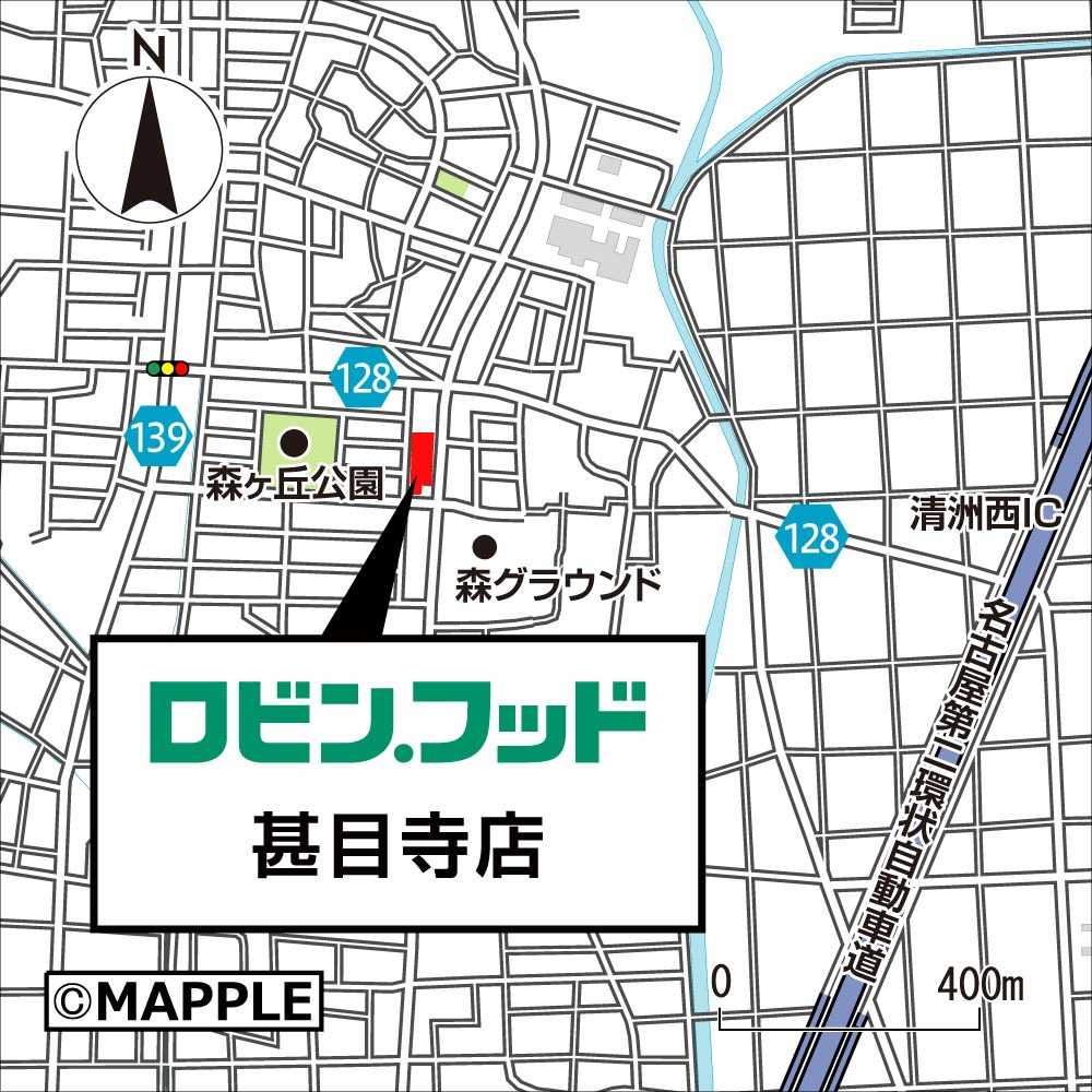 ロビン・フッド甚目寺店map