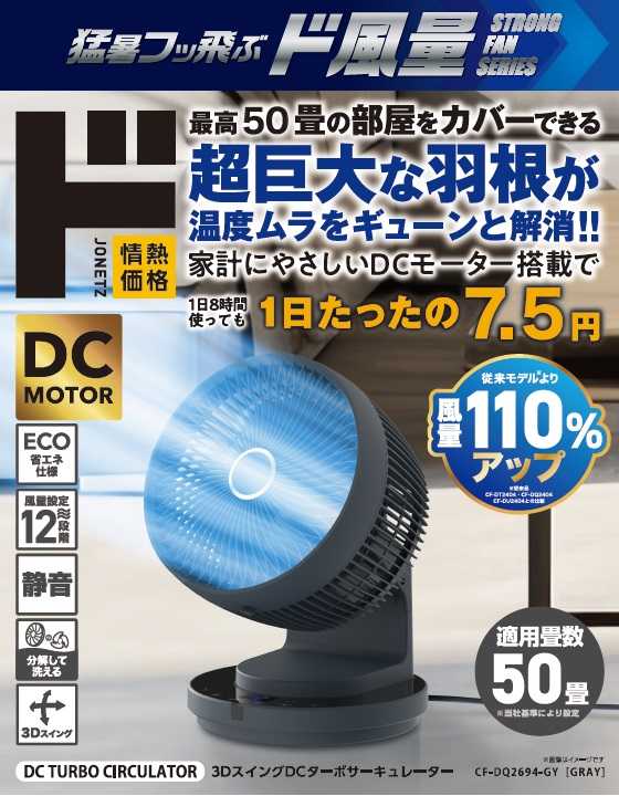 3DスイングDCターボサーキュレーターPKG