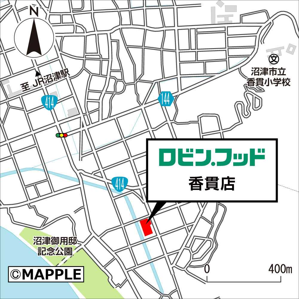 ロビン・フッド香貫店_map