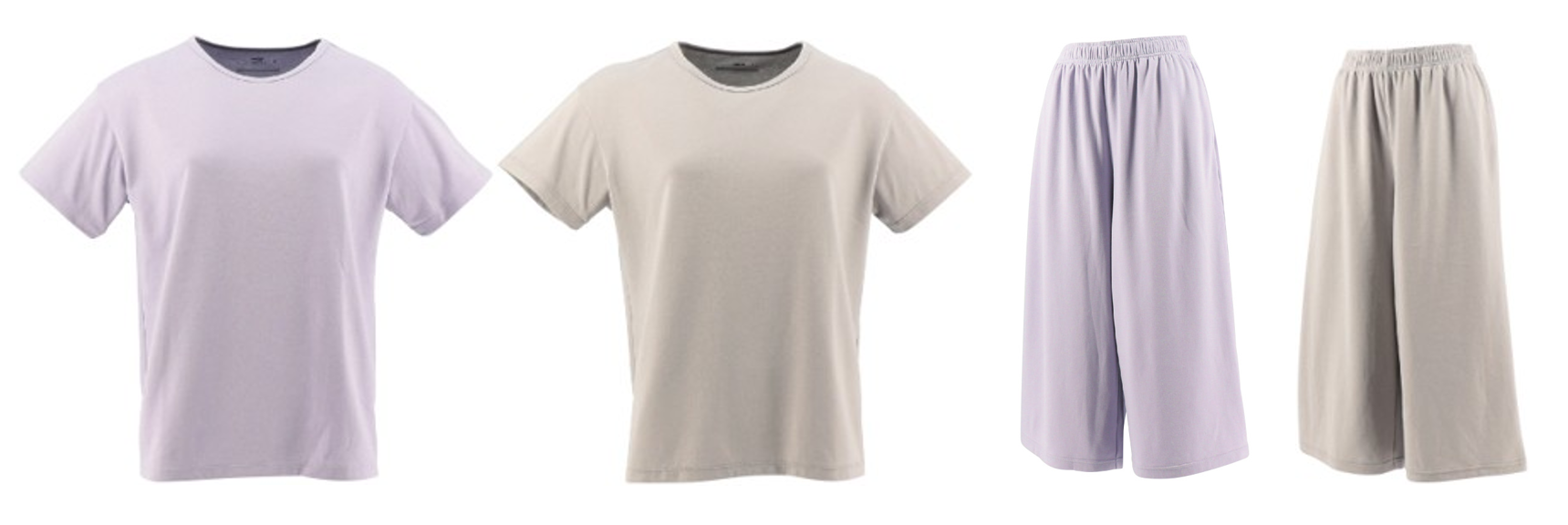 ⑤半袖Tシャツ_8分丈パンツ