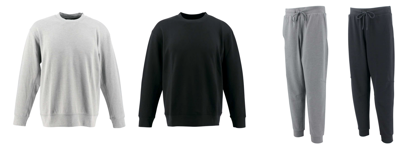 ③ユニセックス長袖Tシャツ／ロングパンツ　スウェット素材