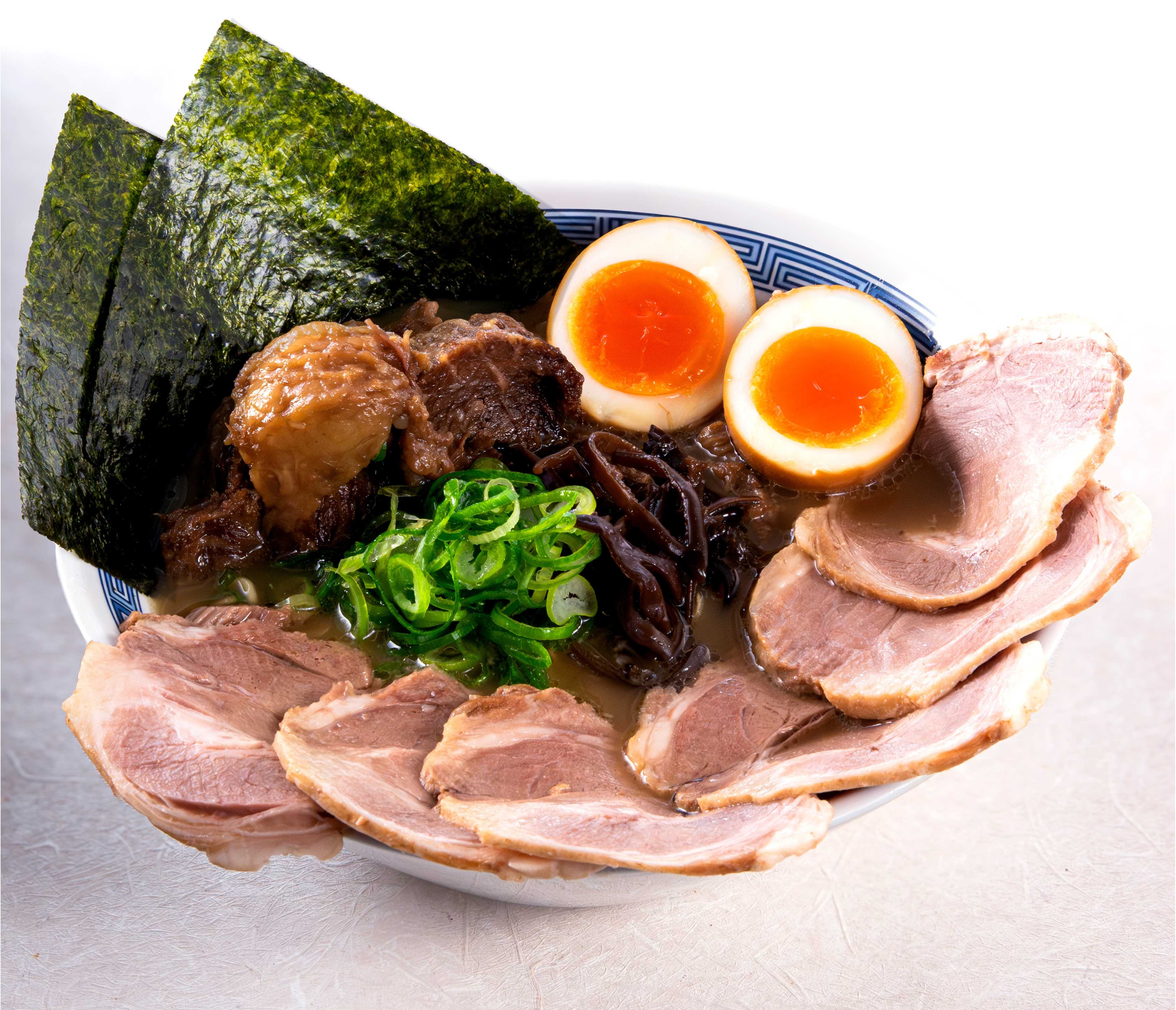 名島亭_佐野高萩_肉盛りとんこつ