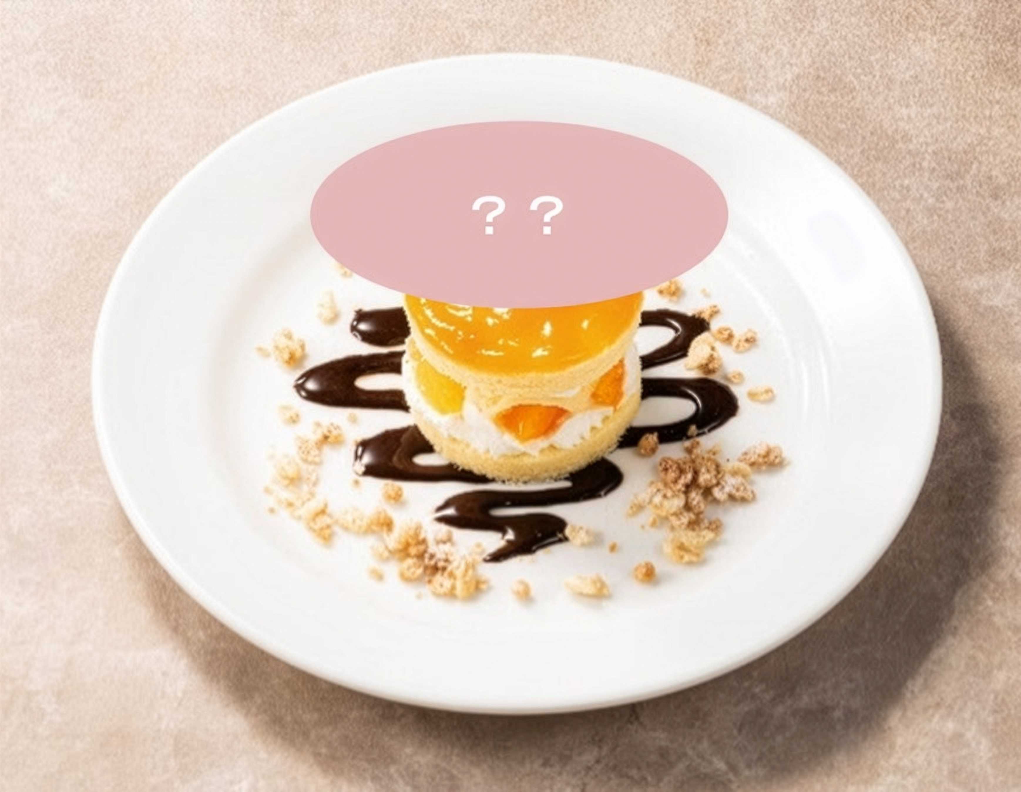 オレンジのショートケーキ