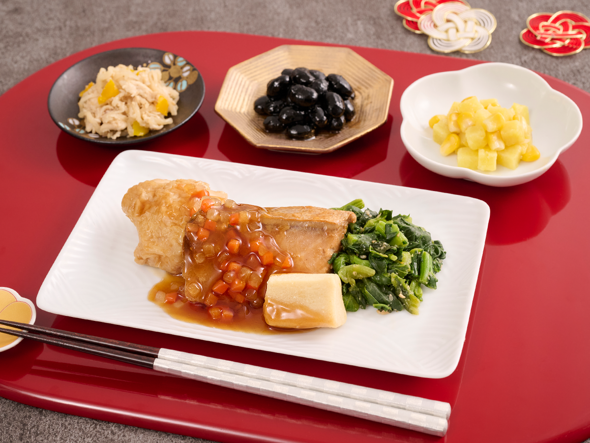 【お正月価格】コンプナリッシュ4袋 SNS映え間違いなし！『100円おせち』でつくるキュートなワンプレート