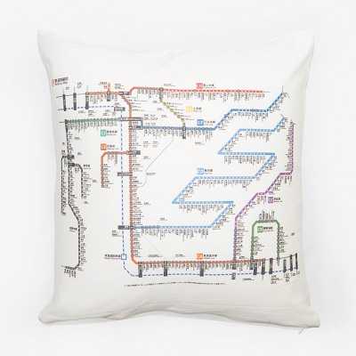 クッションカバー JR東海鉄道路線図柄