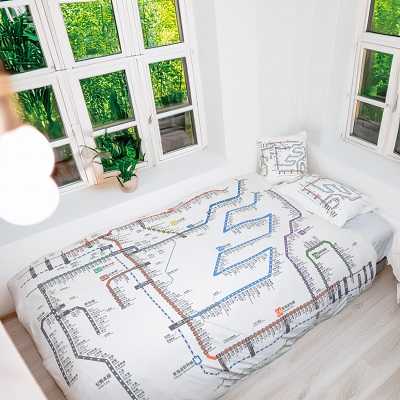 路線図柄布団2