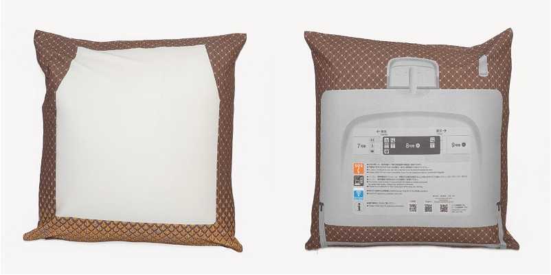 クッションカバー グリーン車座席モケット柄