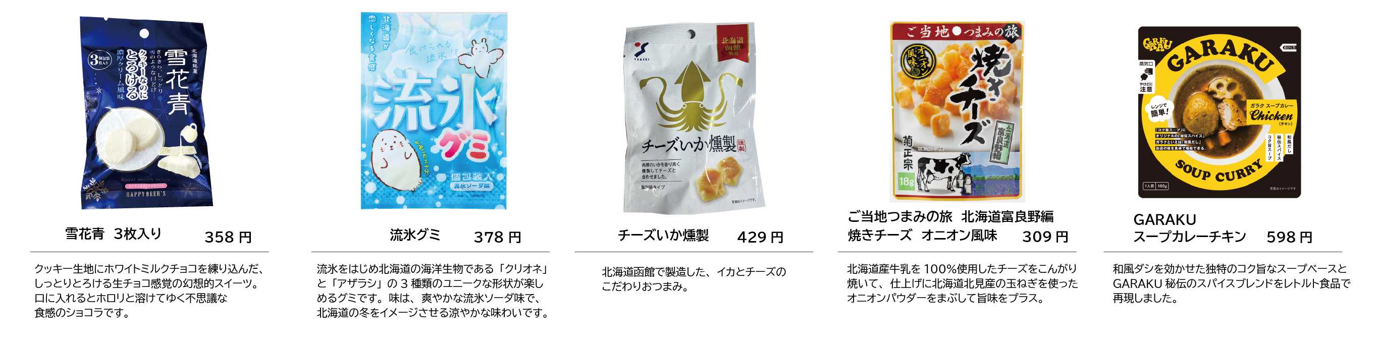 8-4北海道にちなんだ商品をラインナップ！