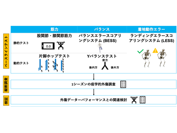 【帝京平成大学・筑波大学】ラグビー選手のパフォーマンスを定量化し膝関節外傷リスク因子を特定
